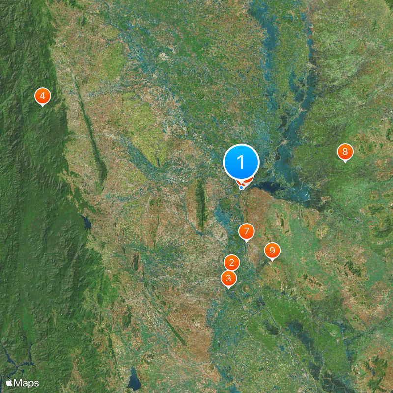 Prowincja Nakhon Sawan Mapa