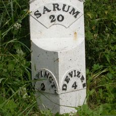 Milestone At Dewey's Water Crossroads