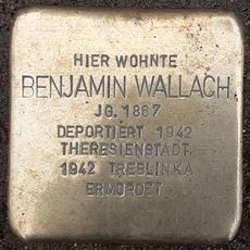 Stolperstein dedicated to Benjamin Wallach