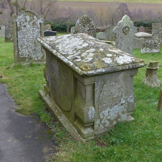 Edwards Monument approximately 1 metre south of organ chamber of Church of St Giles