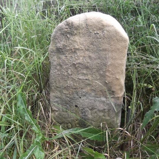 Milepost Adjacent To South East Corner Of Went Bridge