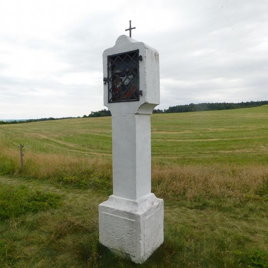 Čtrnácté zastavení křížové cesty u Valče