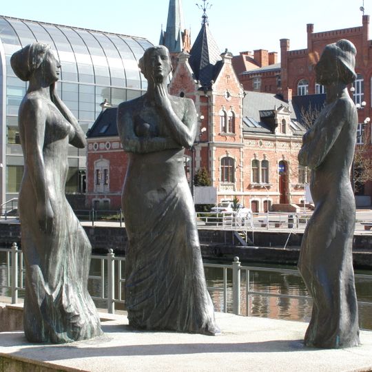 Trzy Gracje monument in Bydgoszcz