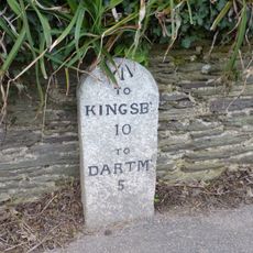 Milestone Immediately South West Of Higher Asherne (Grid Ref 839 466)