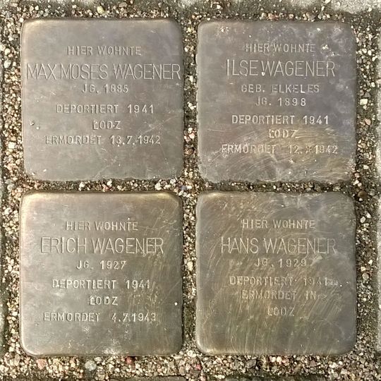 Stolperstein für Max Moses Wagener