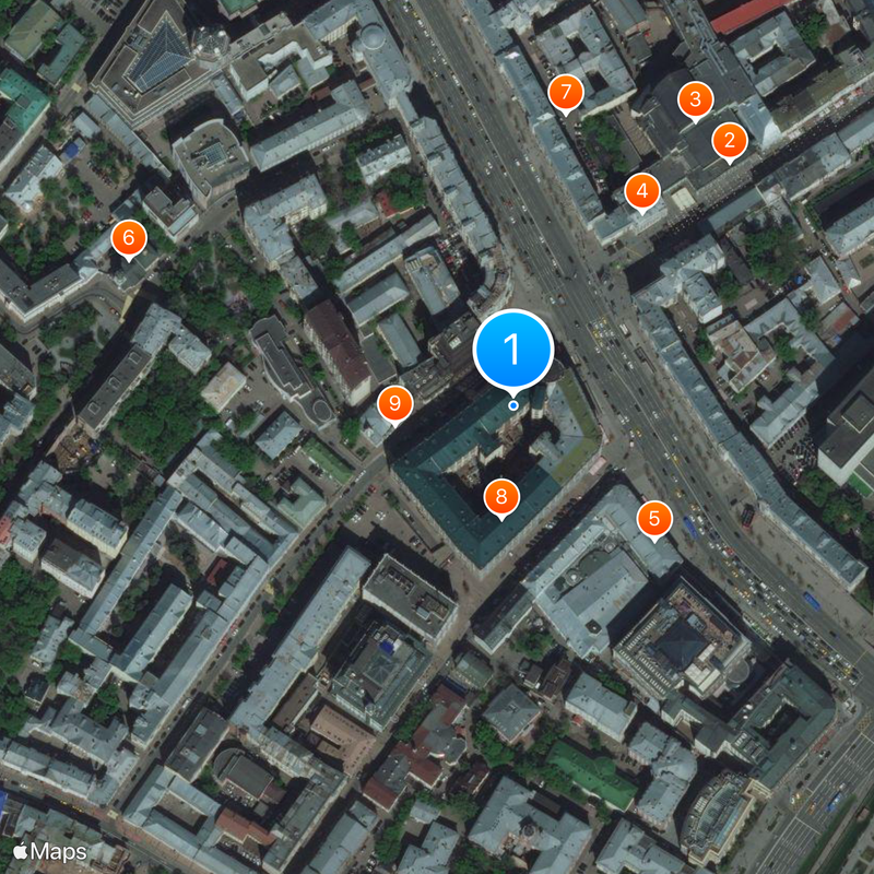 Ministry of Digital Development, Communications and Mass Media of the Russian Federation Map