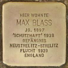 Stolperstein dedicated to Max Blass