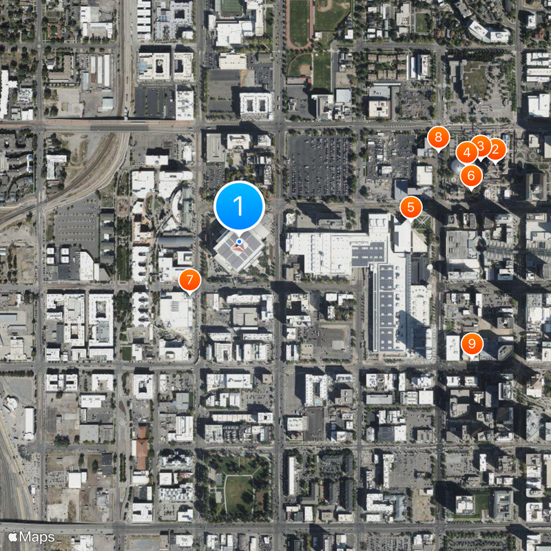 Delta Center Map