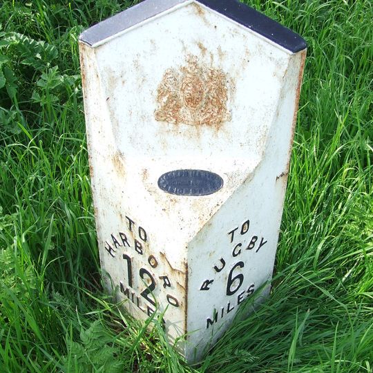 Milepost At National Grid Reference Sp 572897
