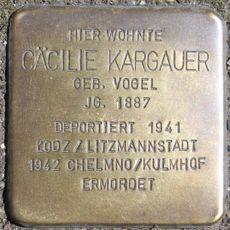 Stolperstein dedicated to Cäcilie Kargauer