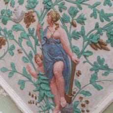 Ceiling decorations in Cesvaine Palace