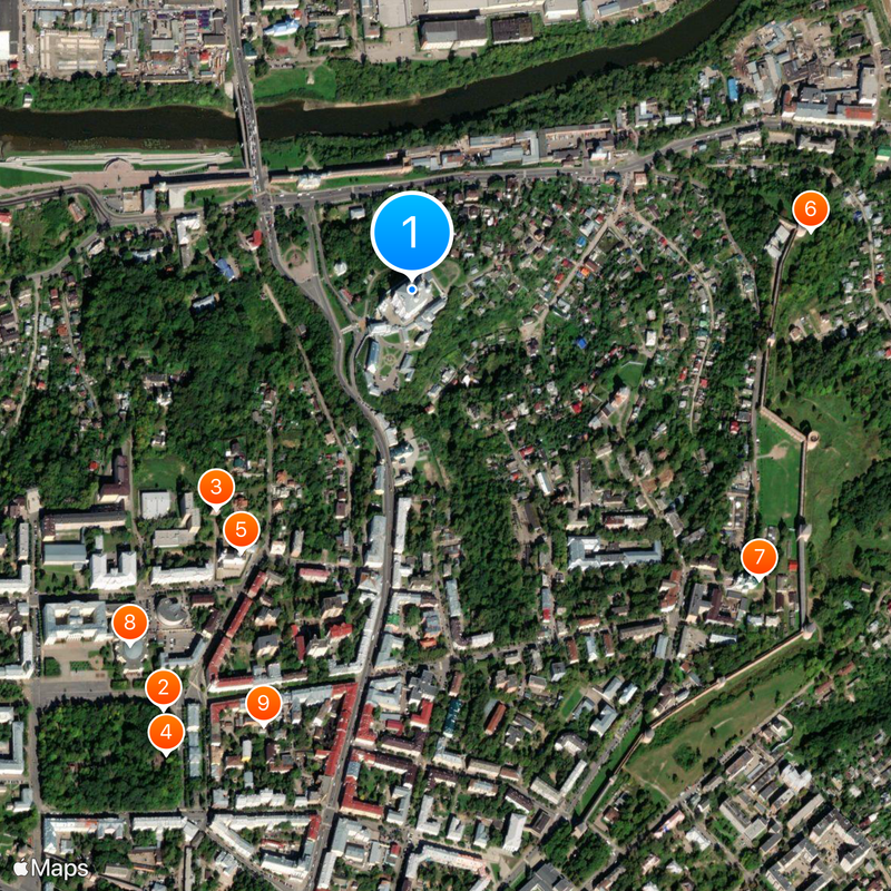 Assumption Cathedral in Smolensk Map