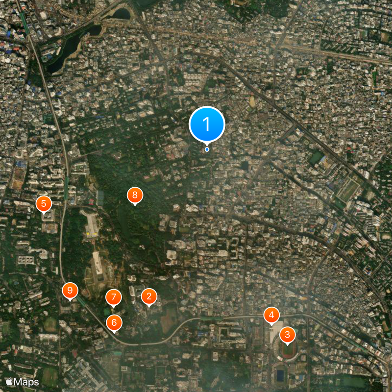 Viqarunnisa Noon School and College Map