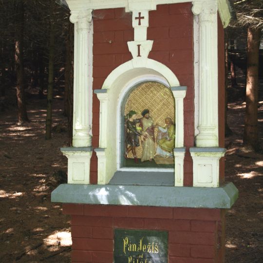 Křížová cesta, boží muka I v Přepychách v Dřízně