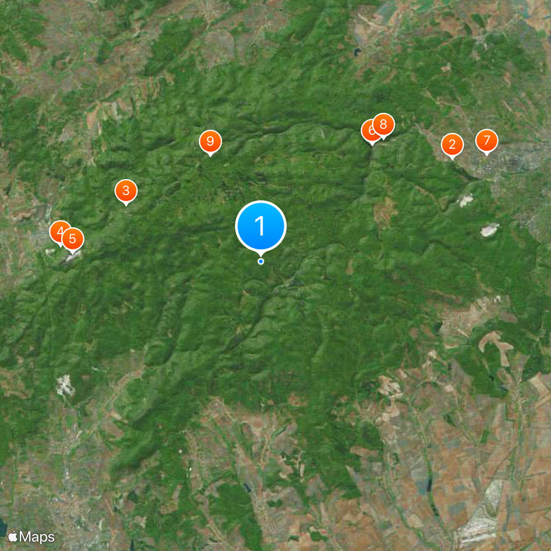 Bükk National Park Mapa