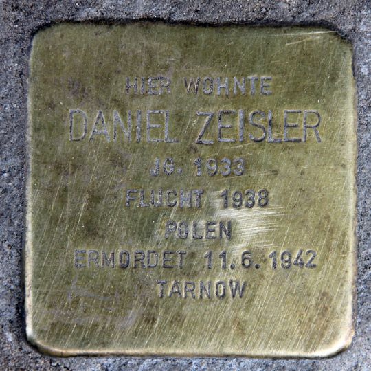 Stolperstein en memoria de Daniel Zeisler