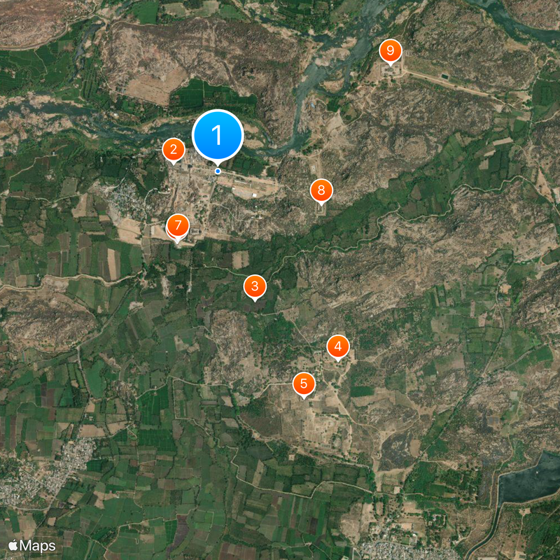 Ensemble monumental de Hampi Carte