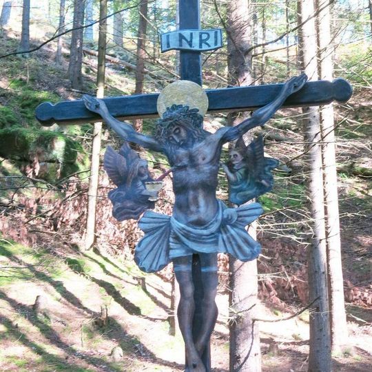 Kříž u silnice z Rynartic do Jetřichovic