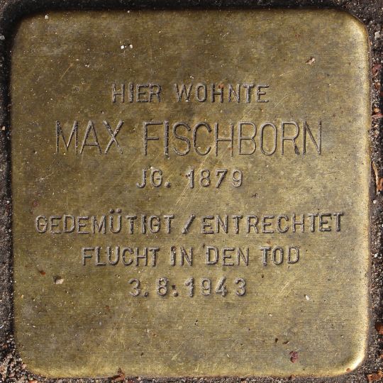 Stolperstein für Max Fischborn