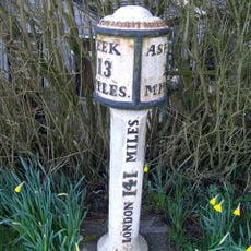 Milepost Approximately 250 Yards North West Of Ivy Cottage At Ngr Sk 1524 4622