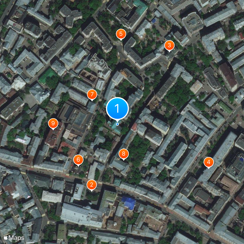 St. Andrew's Anglican Church, Moscow Map