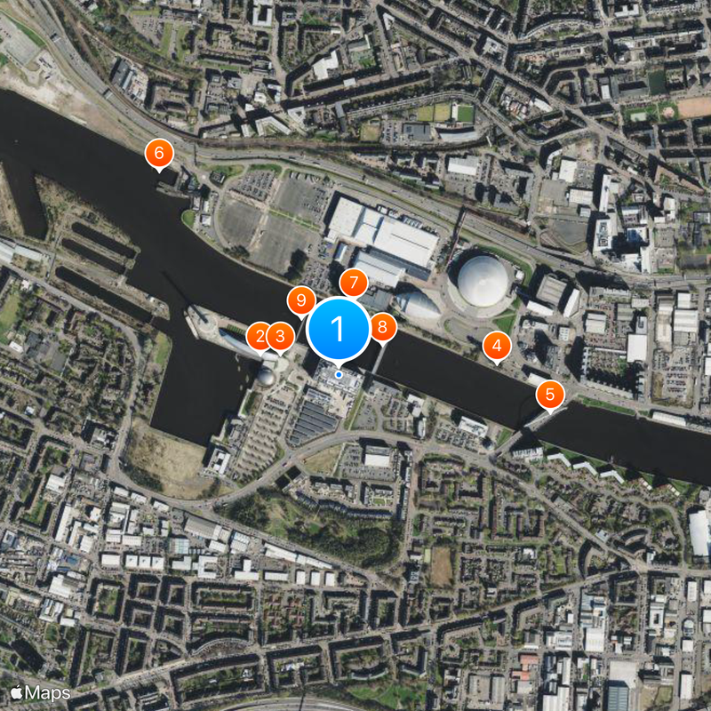 BBC Pacific Quay Map
