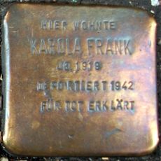 Stolperstein dedicated to Karola Frank