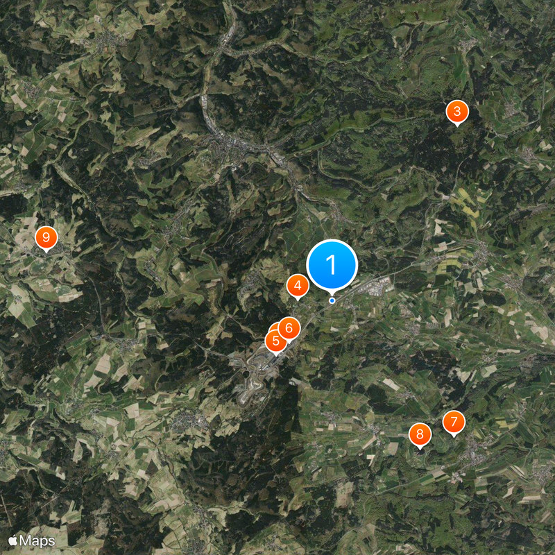 Nordschleife Nürburgring Map