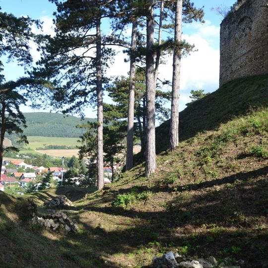Hrad Divín, Divínsky hrad, priekopa