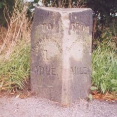 Milestone, Edgerton Road, opp. Luther Place