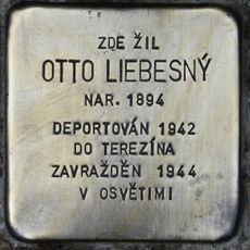 Stolperstein à la mémoire d’Otto Liebesný