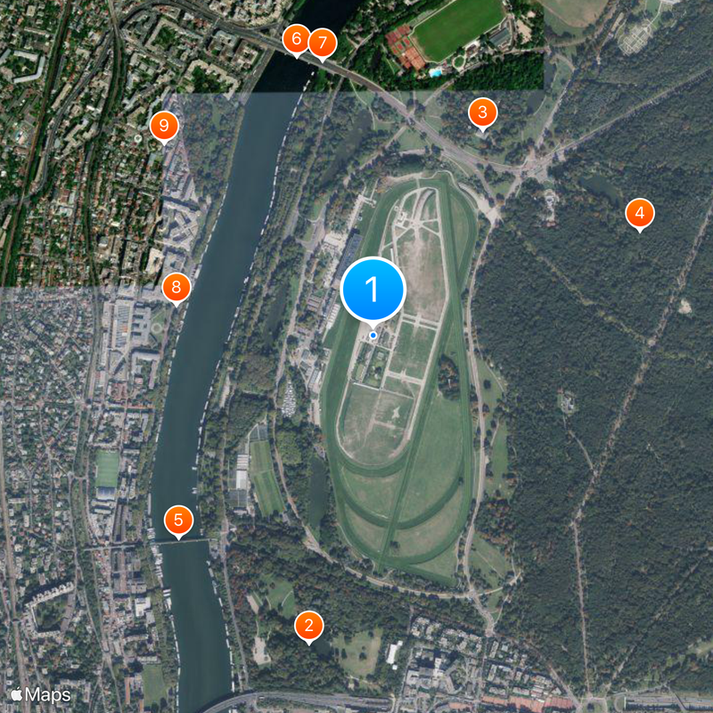 Longchamp Racecourse Mapa