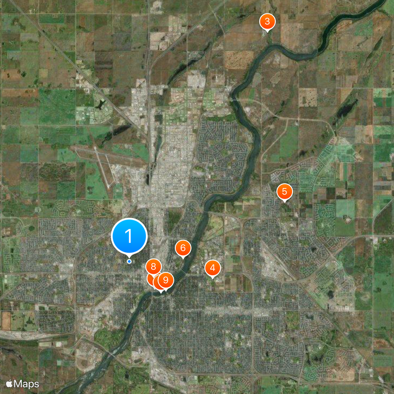 Saskatoon Mapa