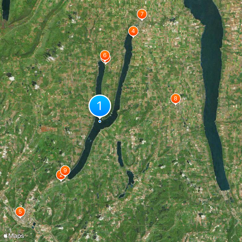 Keuka Lake Map