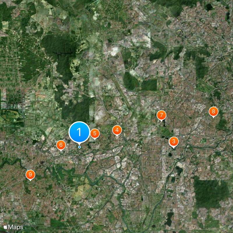 Universiti Teknologi MARA Map