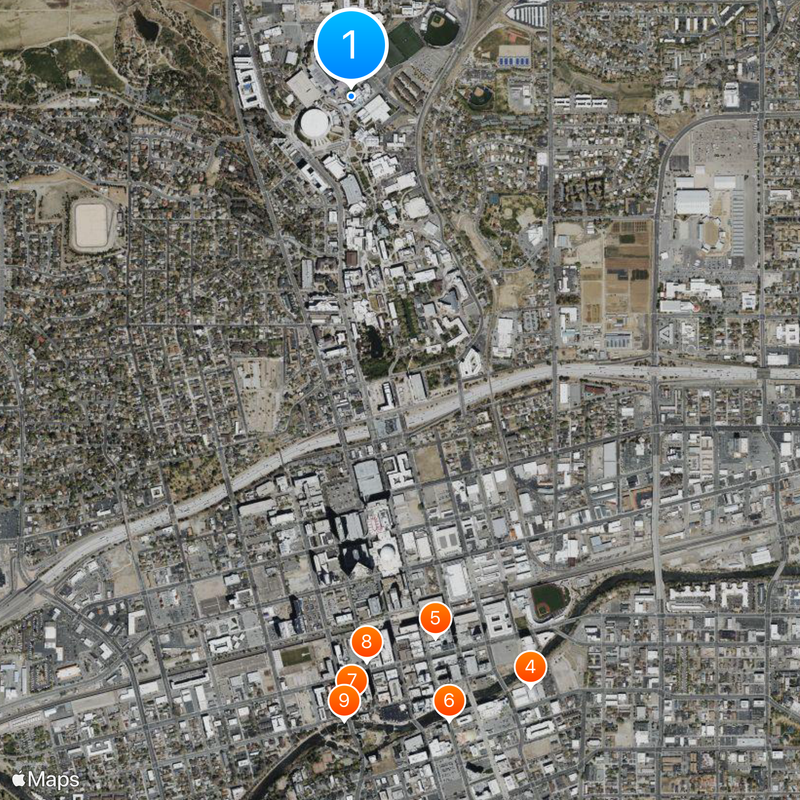 University of Nevada, Reno Map