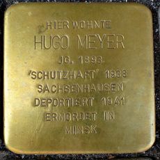 Stolperstein dedicated to Hugo Meyer