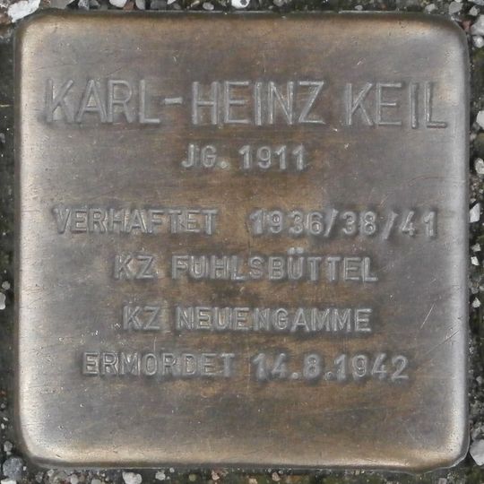 Stolperstein em memória de Karl-Heinz Keil