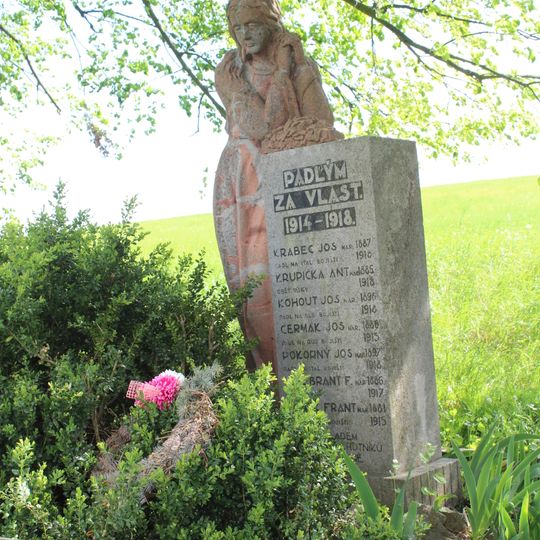 World War I memorial in Zdejcina
