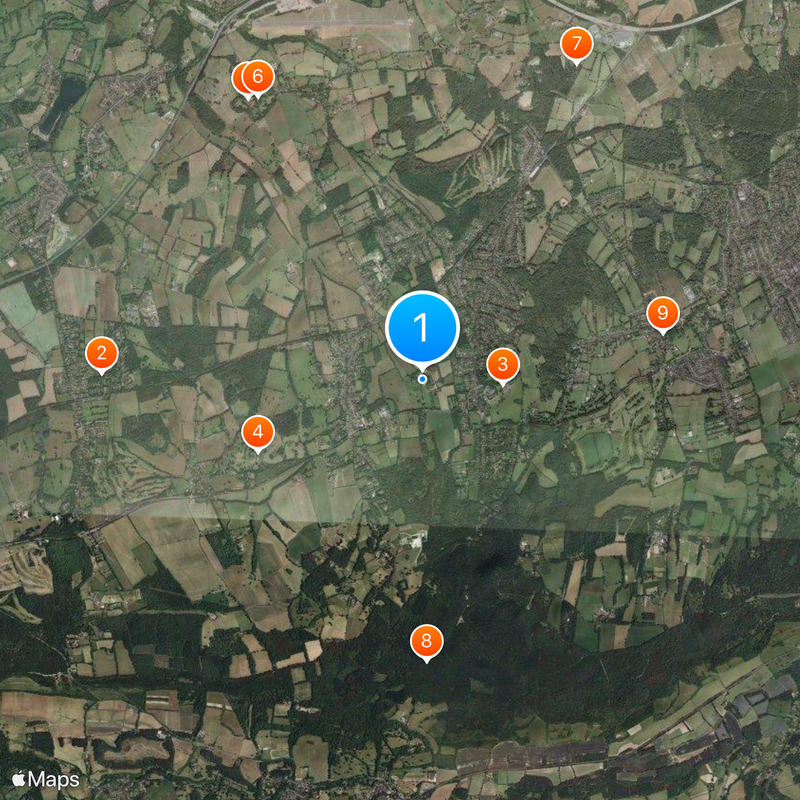 West Horsley Place Kaart