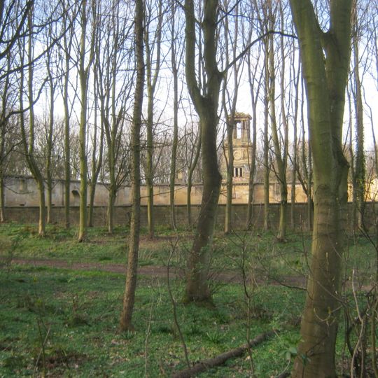 Screen Wall Attached To South East Corner Of Stable Block