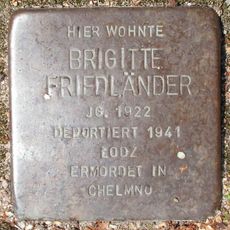 Stolperstein dedicated to Brigitte Friedländer