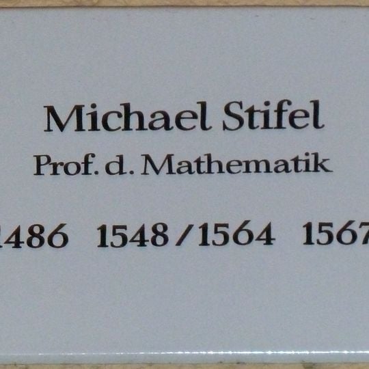 Michael-Stifel-Gedenktafel in Jena