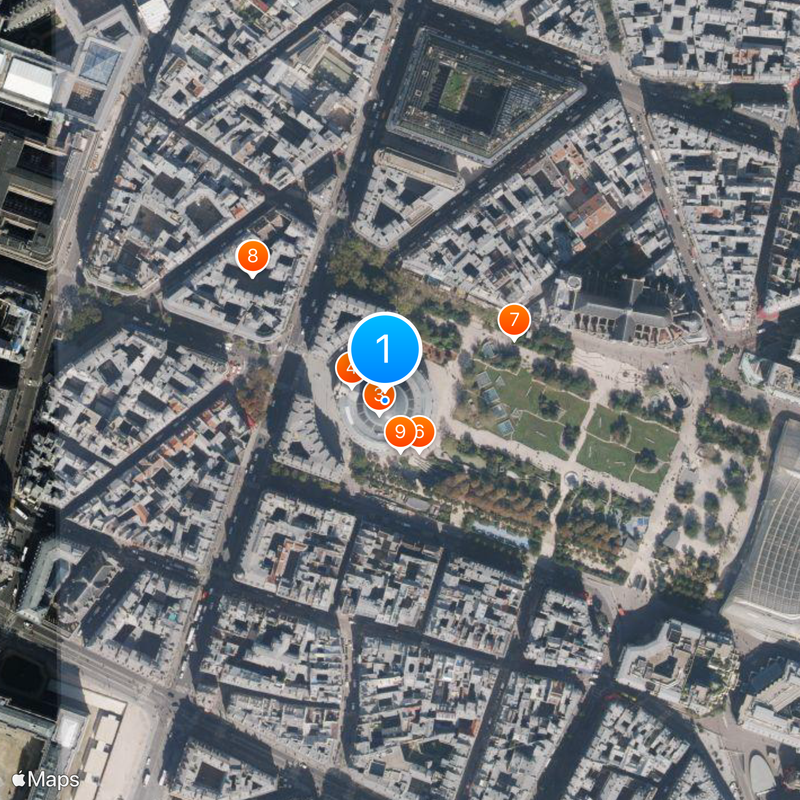 Borsa di commercio Mappa