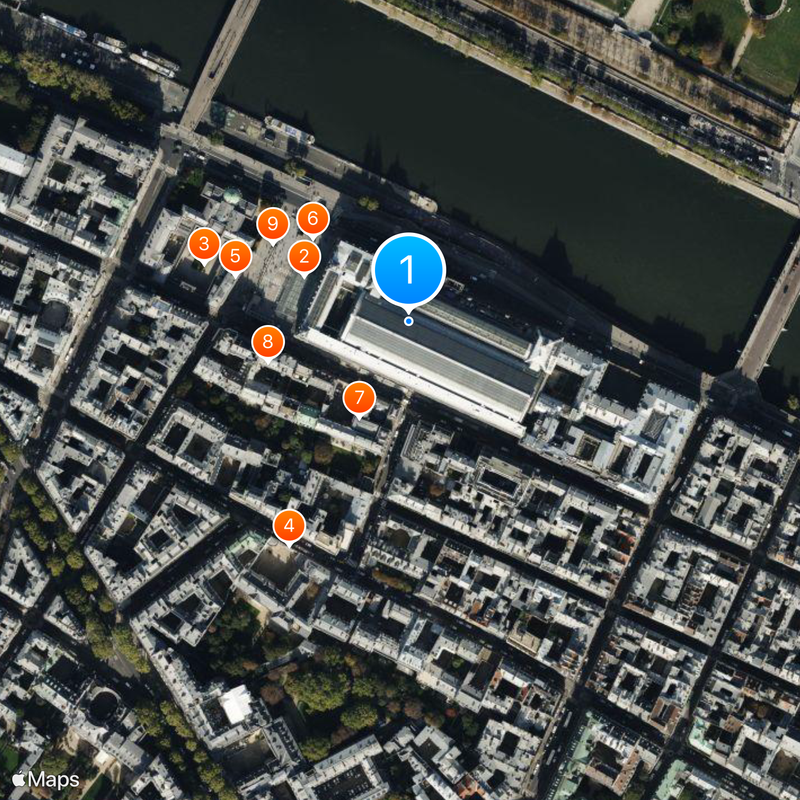 Musée d’Orsay Karte