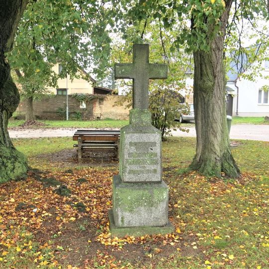 Cross at Tyršova náves in Vysoký Újezd