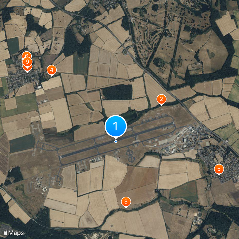 Royal Air Force Station Wittering Map