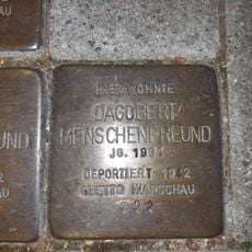 Stolperstein à la mémoire de Dagobert Menschenfreund