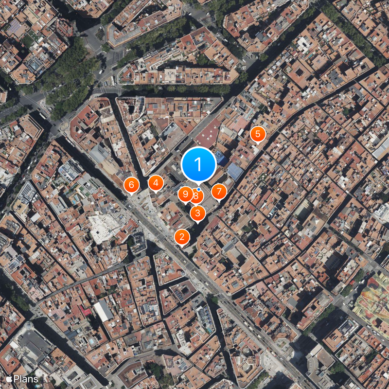 Palau de la Música Catalana Kaart