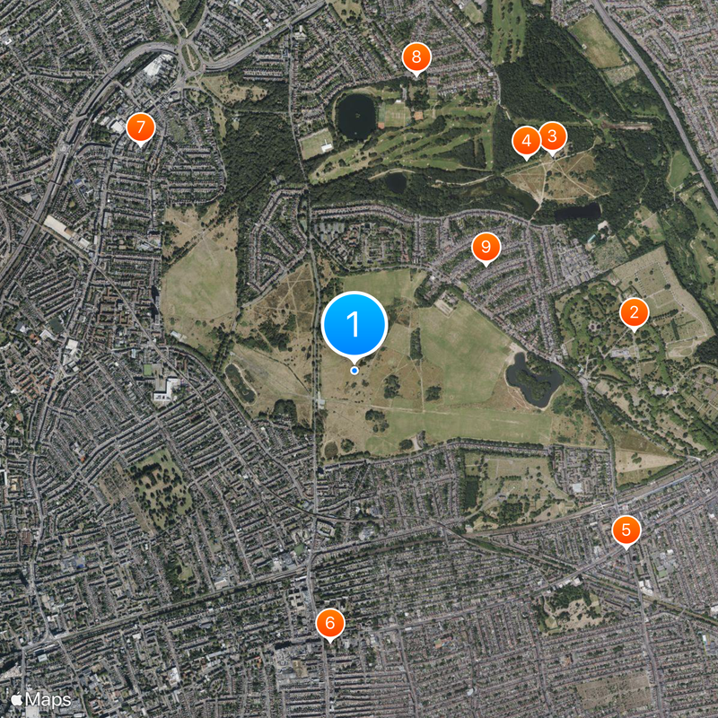 Wanstead Flats Mappa